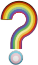 Pride flag question mark